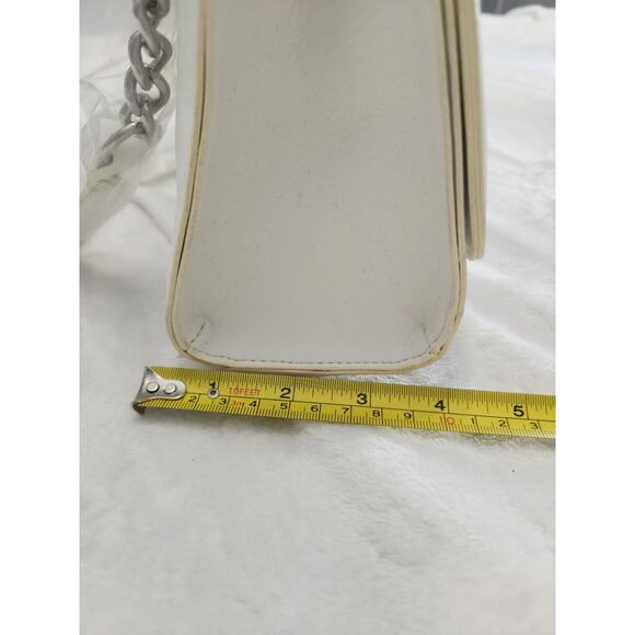 INC NWT Sibbell 2-Piece Set White Vanilla Crossbody Stripe Mini Shoulder Bag - Picture 7 of 9